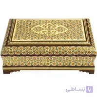 جعبه جواهرات خاتم کاری طول 22 سانتی متر کد LN-118