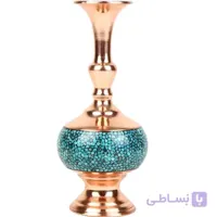 گلدان فیروزه کوب ارتفاع 20 سانتی متر کد GF 23