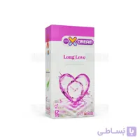 کاندوم ایکس دریم مدل لذت طولانی Long Love بسته 12 عددی