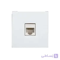 صفحه پریز شبکه سفید پارت الکتریک مدل آذین