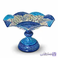 شیرینی خوری میناکاری 22 سانتی مدل گلبرگ