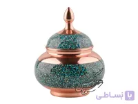 قندان بزرگ بزرگ فیروزه کوبی سایز 25