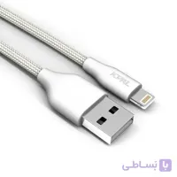 کابل تبدیل USB سفید جی سی پال مدل FlexLink مناسب برای آیفون و آی پد