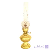 چراغ گردسوز برنجی ساده زرد سایز متوسط کد ۹۲۵