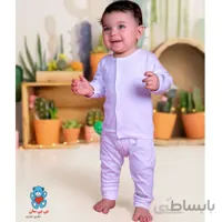 ست شومیز و شلوار نوزادی سفید بی بی سان