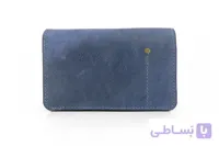 کیف دوشی کوچک زنانه چرم طبیعی سرمه‌ای