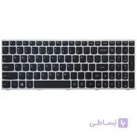 کیبورد Lenovo IdeaPad G50-70 بک لایت – با فریم نقره ای