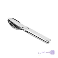 ست قاشق چنگال چاقو سفری استیل