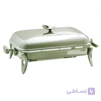 سوفله خوری مستطیل نقره ای کوچک سافینوکس