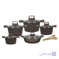 سرویس قابلمه الماسی یونیک 12 پارچه Unique ا Cookware Set Unique 12Pcs JN172