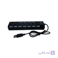 هاب USB 2.0 هفت پورت کلید دار پی نت مدل P-216