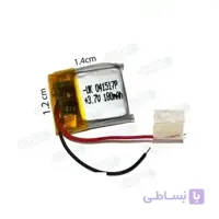 باتری هدفون بلوتوث لیتیومی تک سل 3.7V 180mAh دارای برد محافظ باطری کیفیت بالا 041517P 3.7v 180mah high quality battery