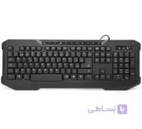 کیبورد تسکو مدل TK 8026 با حروف فارسی ا TSCO TK 8026 Keyboard With Perisan Letters کد 307004
