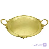 سینی گرد برنجی کوچک ایران کادو مدل 1551b ا Irankado B1551 Brass Tray