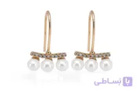 گوشواره طلایی مروارید دار ژوپینگ XUPING