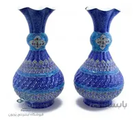 گلدان میناکاری 30 سانتی تنه گرد