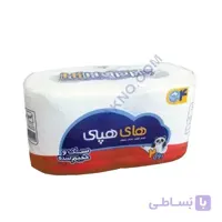 دستمال دلسی (توالت) رولی چهارلا- پک 48 عددی Hi Happy