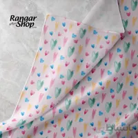 پارچه مخمل طرح قلب