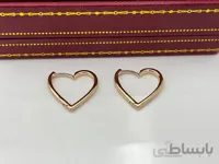 گوشواره ژوپینگ حلقه ای طرح قلب
