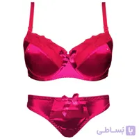 ست شورت و سوتین اسفنجی ساتن