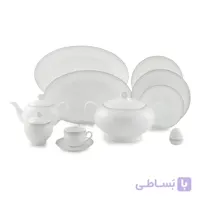 سرویس چینی 102 پارچه چینی زرین سری ایتالیا اف مدل مون بلان