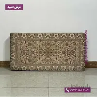 یک جفت پشتی ابری 50 در 100 طرح افشان کرم صدفی 1500 شانه خاطره کویر