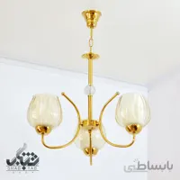 لوستر آویز سه شعله طلا کد 806