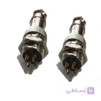 کانکتور فلزی نظامی4 پین قطر 16 میل