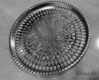 سینی مسی گرد( قطر32 سانتی متر) ا Tray copper round(diameter 32 CM)