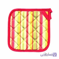 دستگيره کتان رزين تاژ طرح اسپرید صورتی (Pink Sprid)