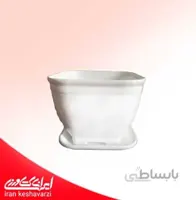 گلدان پلاستیکی مربعی سایز 17 مدل 1017