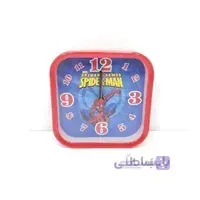 ساعت رومیزی مربعی زنگ دار قرمز(اسپایدرمن)
