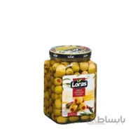 زیتون شیشه سبز فلفل دلمه 900 گرمی LORAS