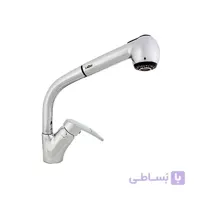 شیر سینک گوشی دار بلند C موست مدل نیویورک کروم نیکل