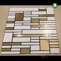 بین کابینتی سفید طلایی کد R574