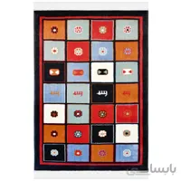 فرش ماشینی فرش سهند کد 4544 زمینه مشکی 120*80(یک متری)