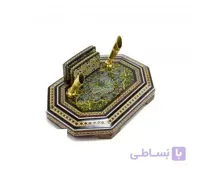 جا قلمی رومیزی خاتم 8 ضلعی 15 در 11