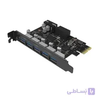 مشخصات، قیمت و خرید هاب USB3.0 پنج پورت PCI-E اوریکو مدل PVU3-5O2I-V1