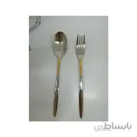 سرویس قاشق چنگال 24 نفره 118 پارچه مارک یونیک استیل خالص رنگ ثابت