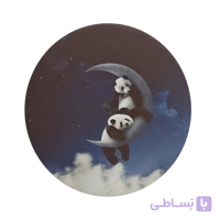پیکسل طرح پاندا و ماه