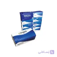 دستمال اقتصادی 200 برگ (100 برگ دولا) Hi Happy- پنج بسته 10 عددی