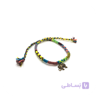 پابند دردراپ آویزدار زرد قهوه ای