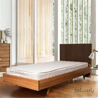 تخت خواب یک نفره پایه‌دار هرمس