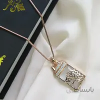 گردنبند سنگ حدید با طرح ببر