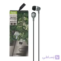 هندزفری با سیم Sport مدل SK-107-مشکی نقره ای