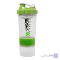 شیکر 3 تکه اسپایدر مدل Glass ظرفیت 0.5 لیتر