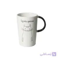 لیوان دسته دار طرح گربه