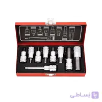 جعبه بکس آلنی 9 عددی توسن ا TOSAN 9PCS HEX Drive Sockets Set