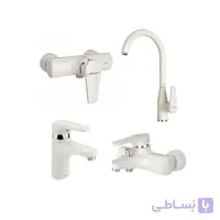ست شیرآلات لیون شیری کروم شودر ا Lion Chrome Cream Set