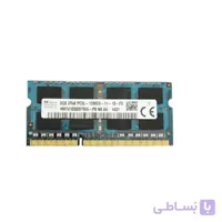 رم لپ تاپ DDR3L تک کاناله 1600 مگاهرتز CL11 اس کی هاینیکس مدل HMT41GS6BFR8A ظرفیت 8 گیگابایت ا SK HYNIX DDR3L 1600 MHZ CL11 HMT41GS6BFR8A RAM 8 G